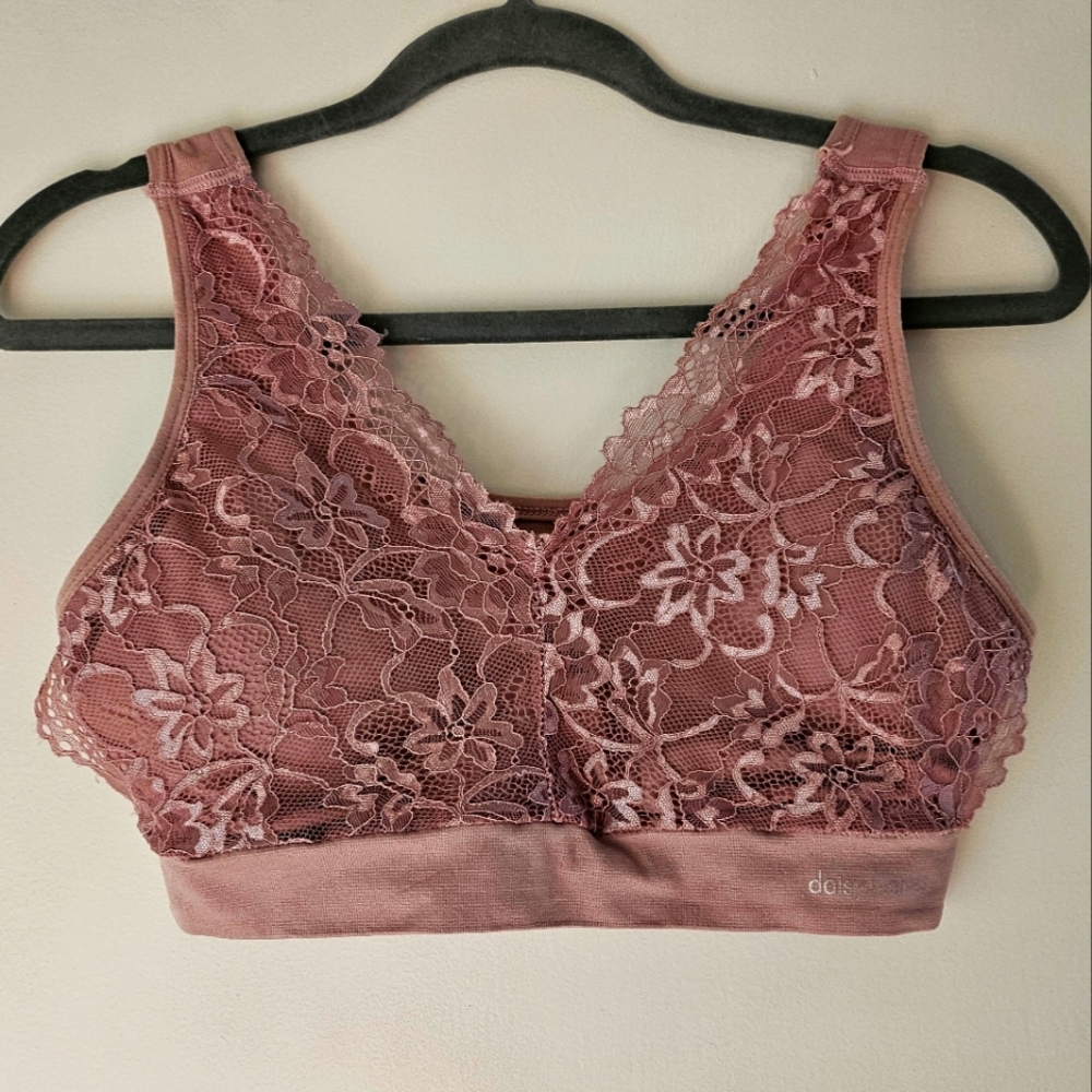 Daisy Fuentes beautiful mauve bra